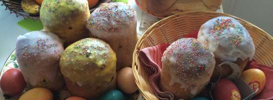 Kulich con Myasoedovskaya en el horno (clase magistral)