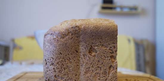 100% Whole Wheat Bran Bread sa isang Bread Maker