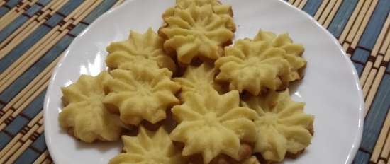 Chamomile shortbread cookies (ayon sa uri ng Kurabye)