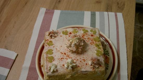 Szendvics torta. Csemege valódi férfiaknak