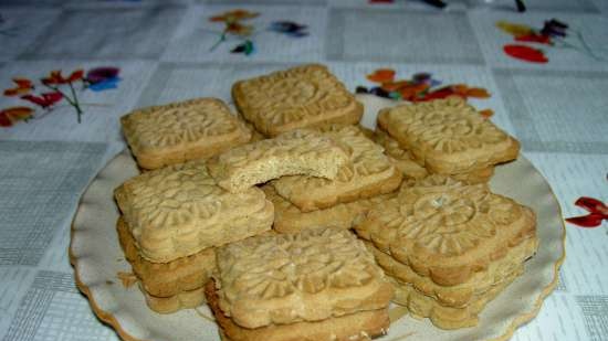 Cookies Dùng cho trà. Đối với một con tem (theo GOST, điều chỉnh một chút)