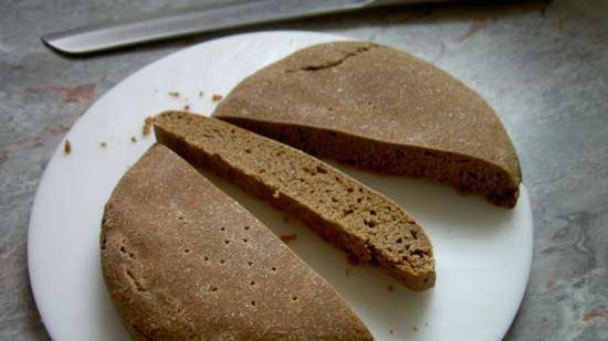 Icelandic black bread rugbruise (yeast-free)