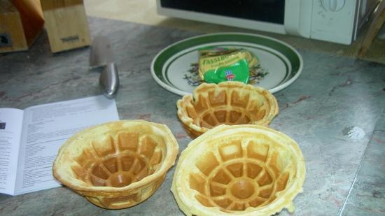 Tartaletes a la màquina de fabricar gofres Emerio