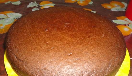 Chocolade chiffon cake