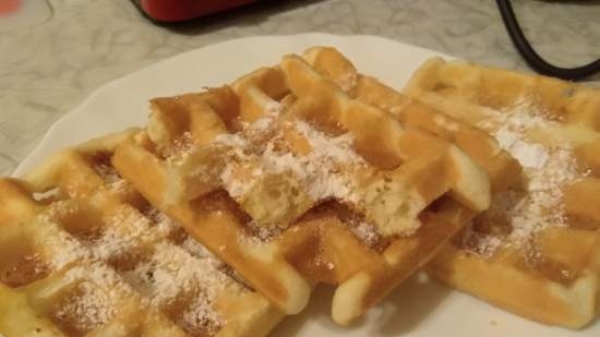 Crispy waffles with a secret ingredient in the GfGril-040 waffle iron