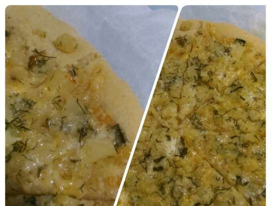 Bột không có men trên kefir cho bánh nhanh và bánh pizza