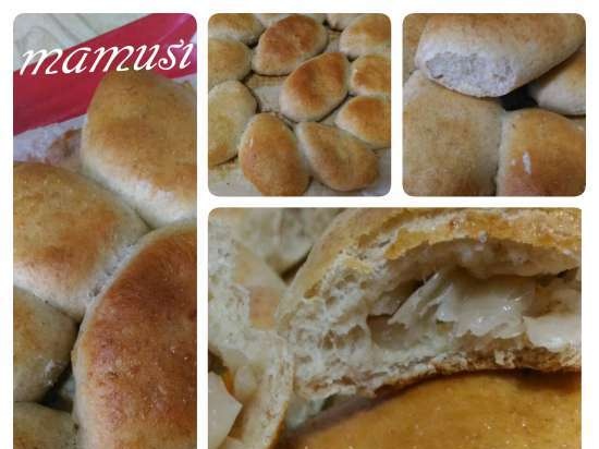 Dough patties with oatmeal and rye flour