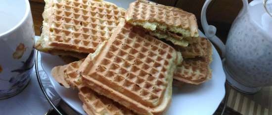 Magere wafels met amandelen (gegrilde Steba PG 4.4)