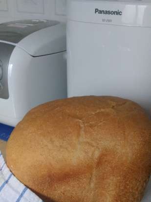 Pane bianco quotidiano con lievito vivo / pressato in una macchina per il pane Panasonic SD-2500