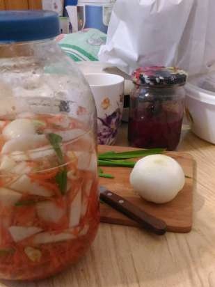 Radish on water or Flour chimchi