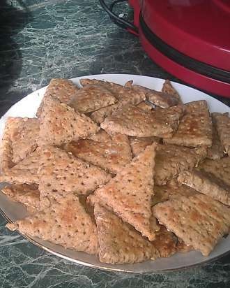 Galletas integrales con semillas de girasol, lino y sésamo (Peter Reinhart)