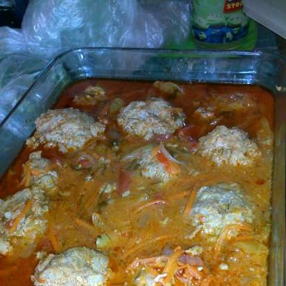 Meatballs a la Stuffed peppers in a multicooker Bork U700