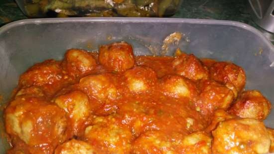 Polpette con salsa BBQ (Multicuisine DeLonghi)