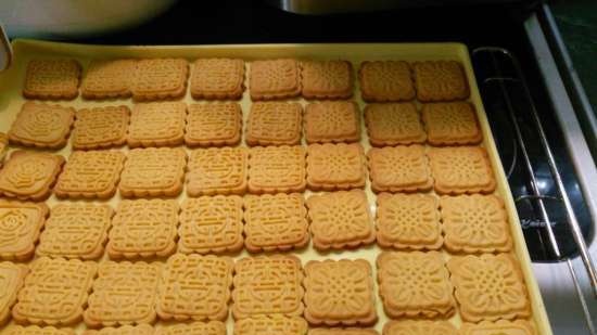 Cookies Dùng cho trà. Đối với một con tem (theo GOST, điều chỉnh một chút)