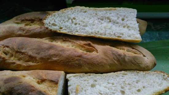 Baguettes van tarwe volgens het recept van L. Geisler