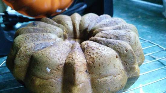 Muffin de plátano, caqui y chocolate