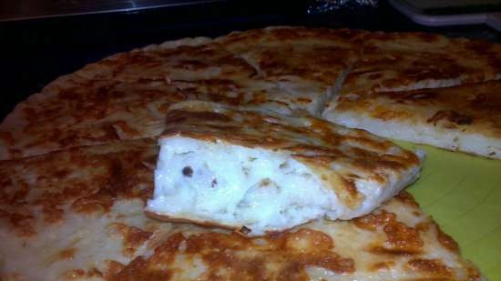 Khachapuri fast in a different manner in a contact grill VVK