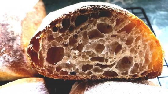 Ciabatta fermentato con il 50% di umidità