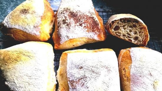 Ciabatta fermentato con il 50% di umidità