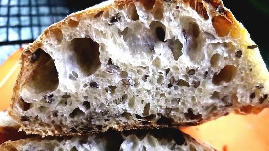 Ciabatta fermentowana z 50% wilgocią