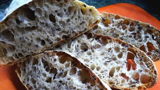 Ciabatta fermentato con il 50% di umidità