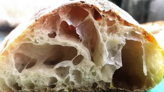 Ciabatta fermentovaná s 50% vlhkostí