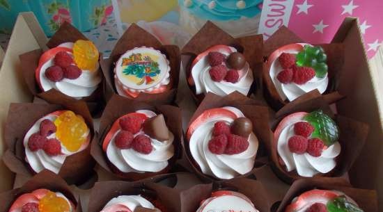 Lalele Cupcakes Caramel pentru Prințesă