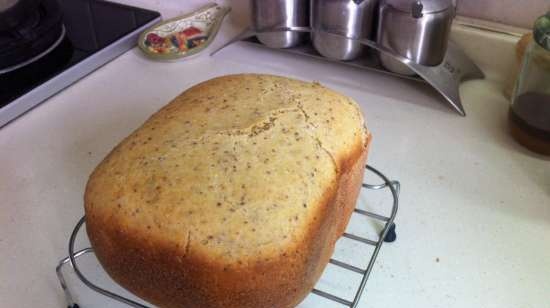 Wheat Corn Bread with French Mustard