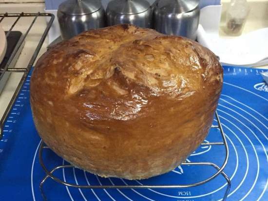 Cuban bread (in the oven)