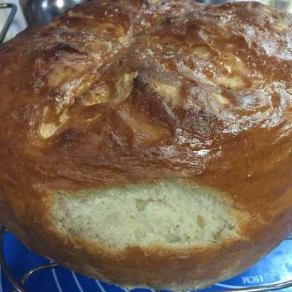 Cuban bread (in the oven)