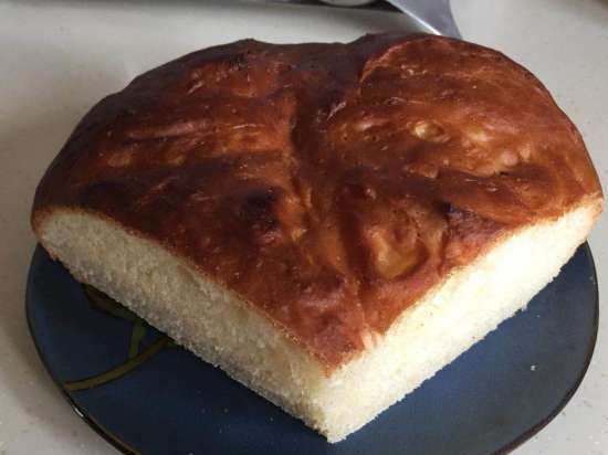 Cuban bread (in the oven)