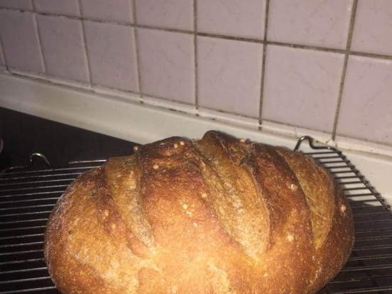 Pane di segale di grano con lievito naturale di segale.