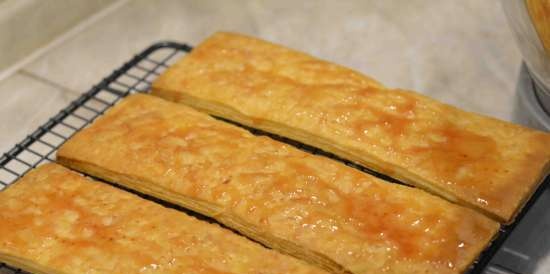 Pastís de fusió de Napoleó amb maduixes