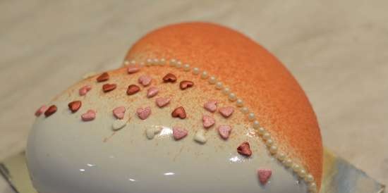 Cherry Heart Euro Cake