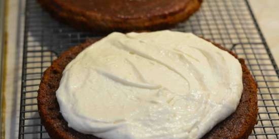 Pastís de xocolata de diumenge amb crema de malví