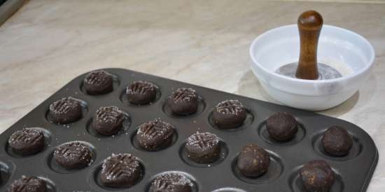 Monete di cioccolato alle noci