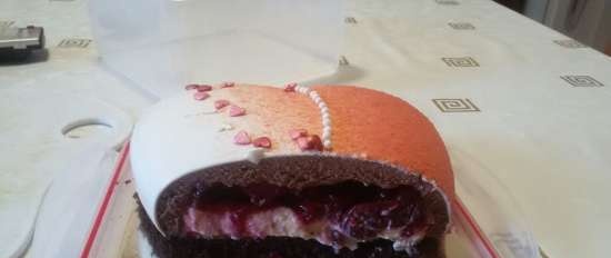 Cherry Heart Euro Cake