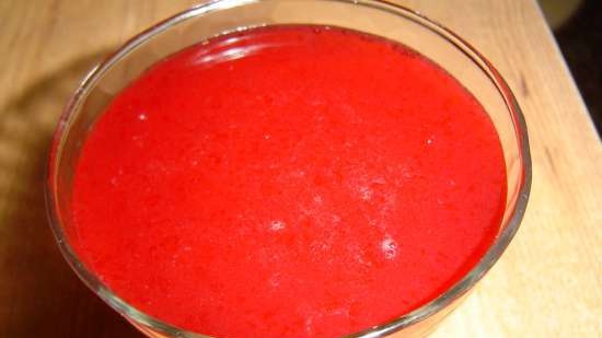 Cherry-kefir dessert na may tsokolate at mga mani