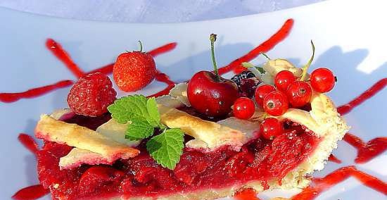 Open cherry pie