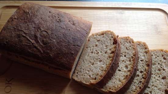 Pan de centeno y trigo fermentado