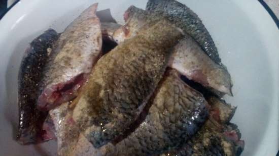 Khmelnytsky crucian carp ตามสูตรของ Hanna Grabovskaya (Tortilla Chef 118000 Princess)