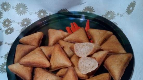 Empanadas de masa con harina de avena y centeno