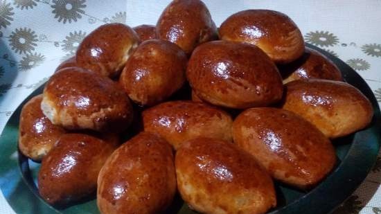 Dough patties with oatmeal and rye flour