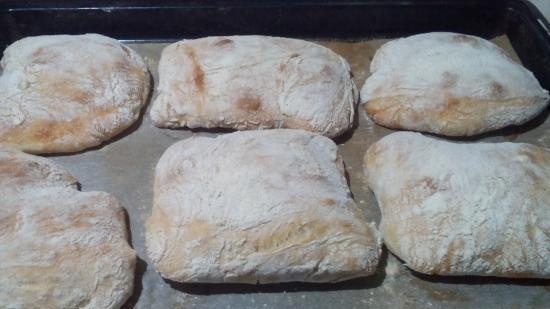 Ciabatta fermentato con il 50% di umidità