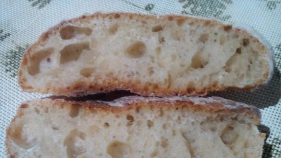 Ciabatta fermentato con il 50% di umidità