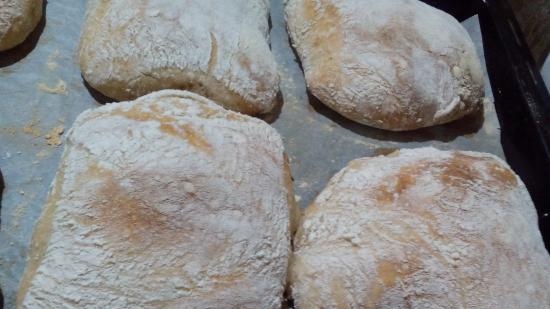 Ciabatta 50% nedvességgel fermentálva