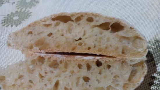 Ciabatta 50% nedvességgel fermentálva