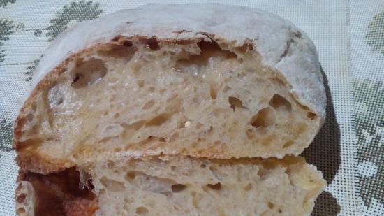 Ciabatta 50% nedvességgel fermentálva