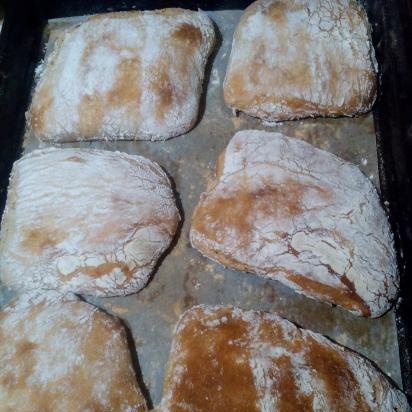 Ciabatta 50% nedvességgel fermentálva