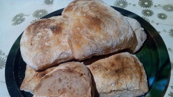 Ciabatta fermentowana z 50% wilgocią